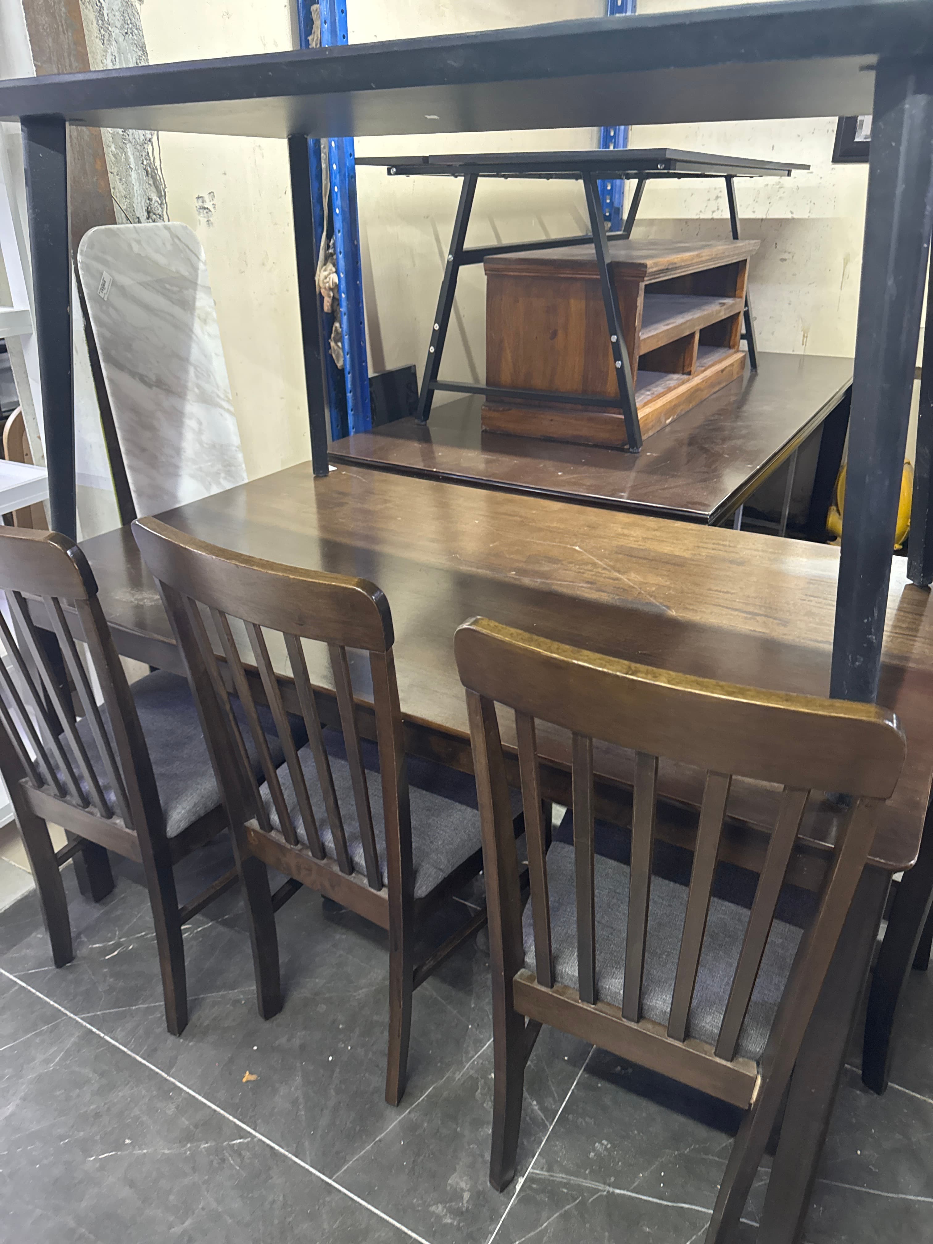 Wooden Dining Table and Chairs Set