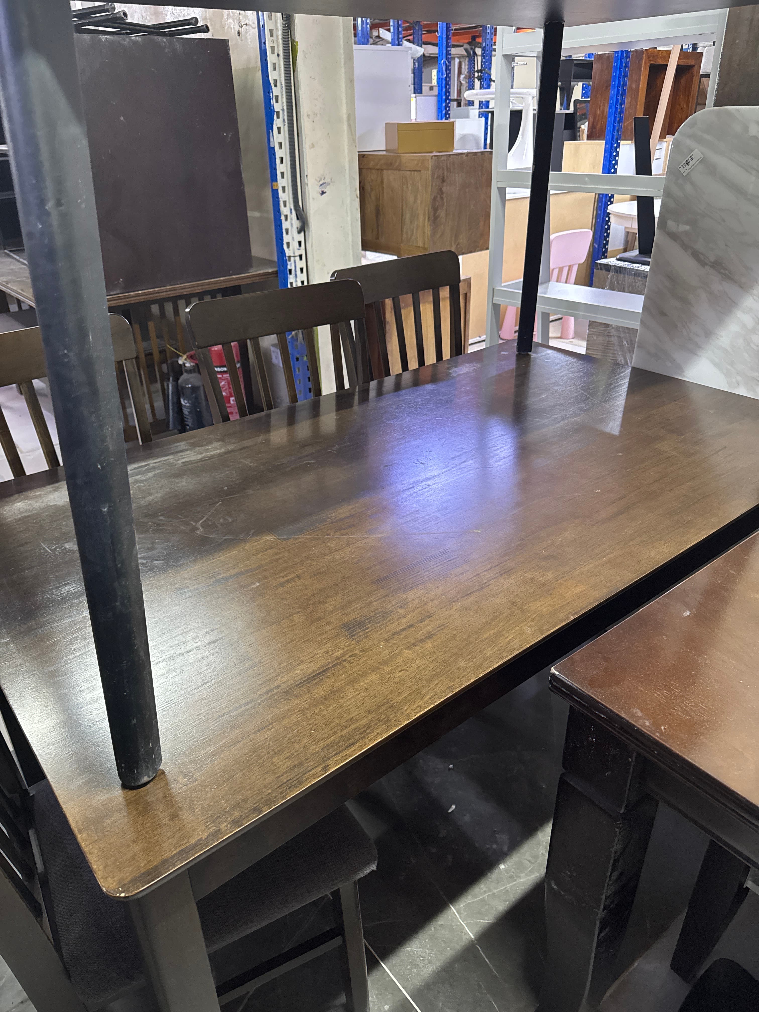 Wooden Dining Table and Chairs Set 3