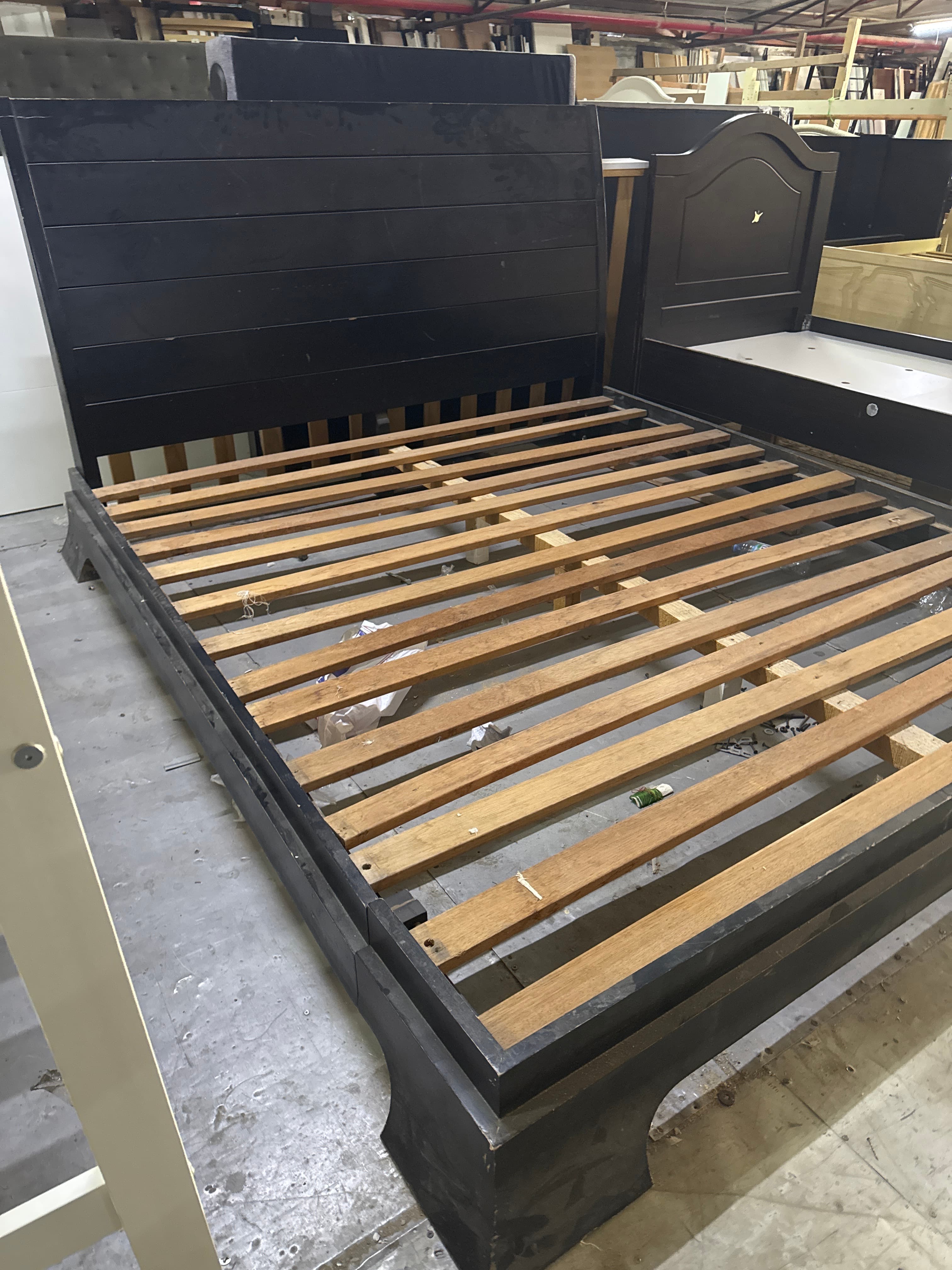 Black Wooden Bed Frame 2