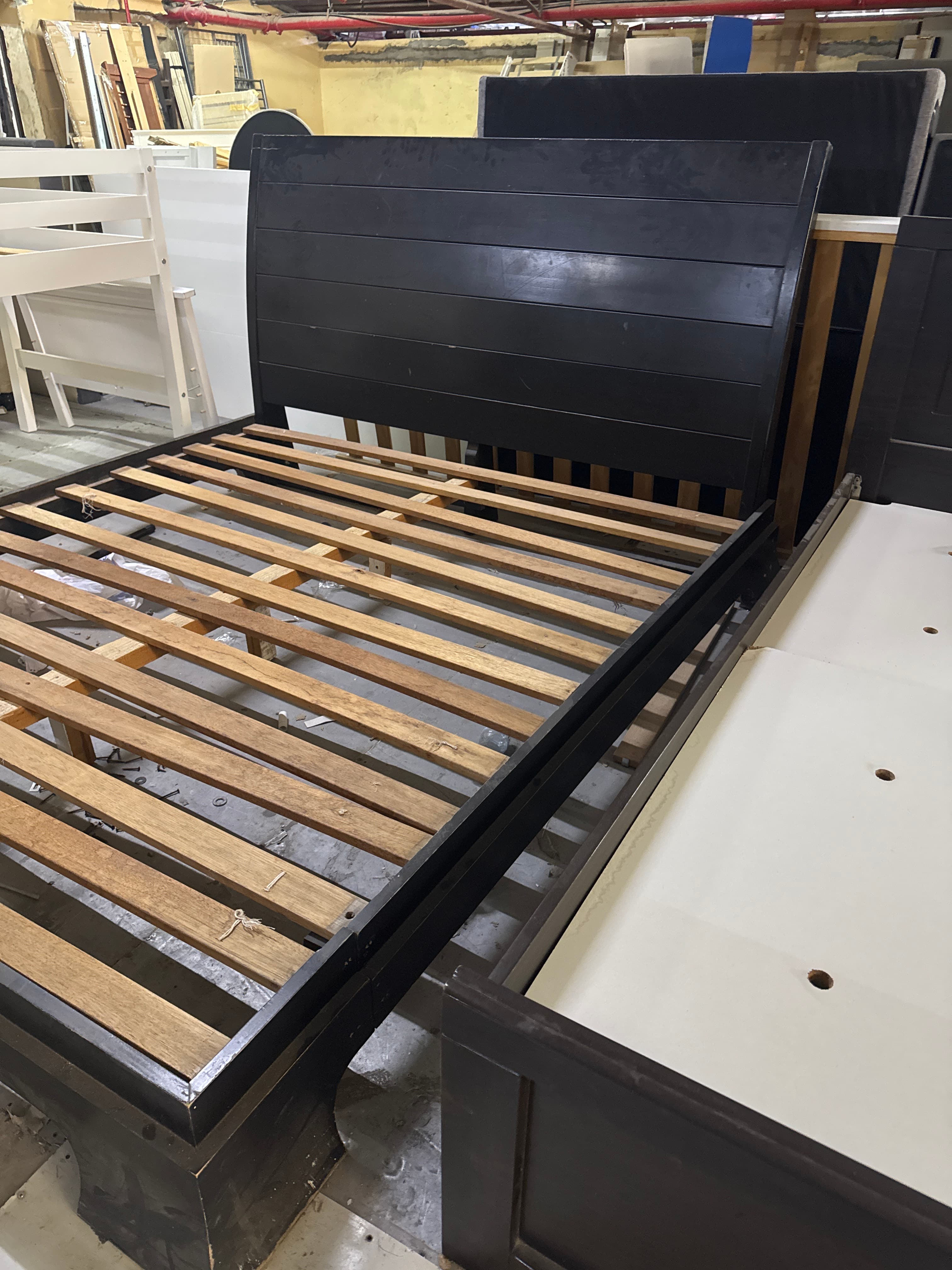 Black Wooden Bed Frame 3