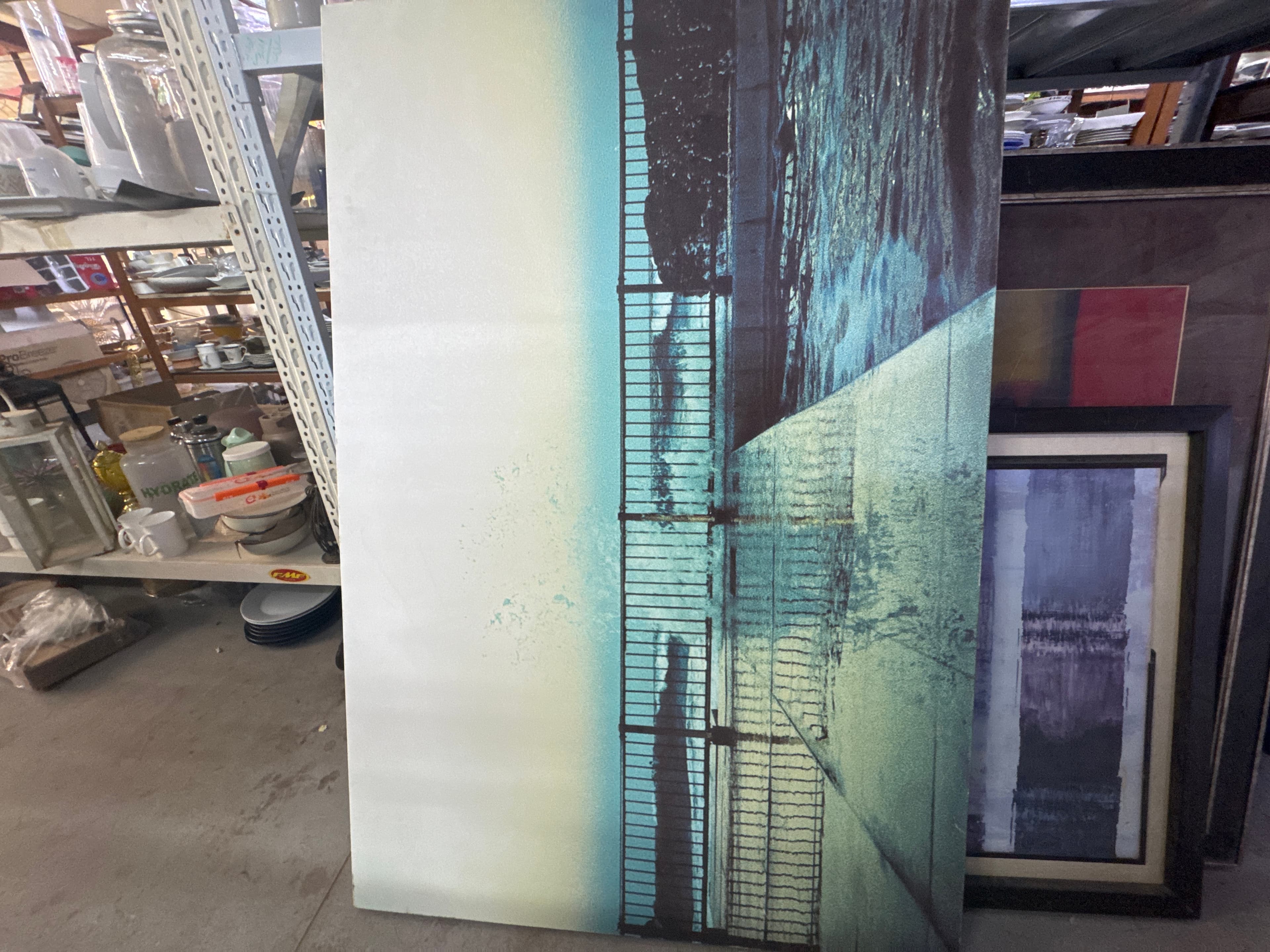 Large abstract canvas art