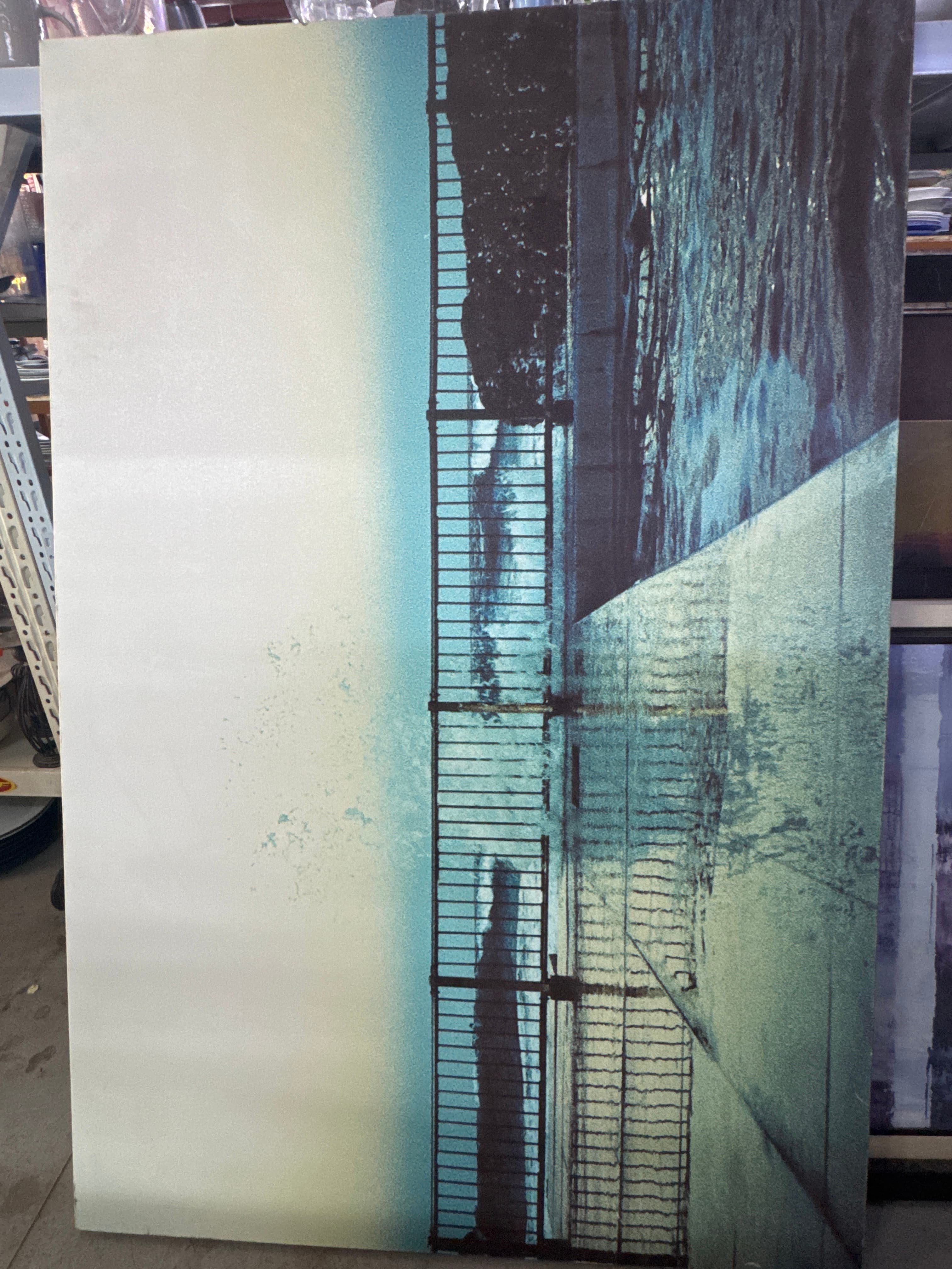 Large abstract canvas art 2