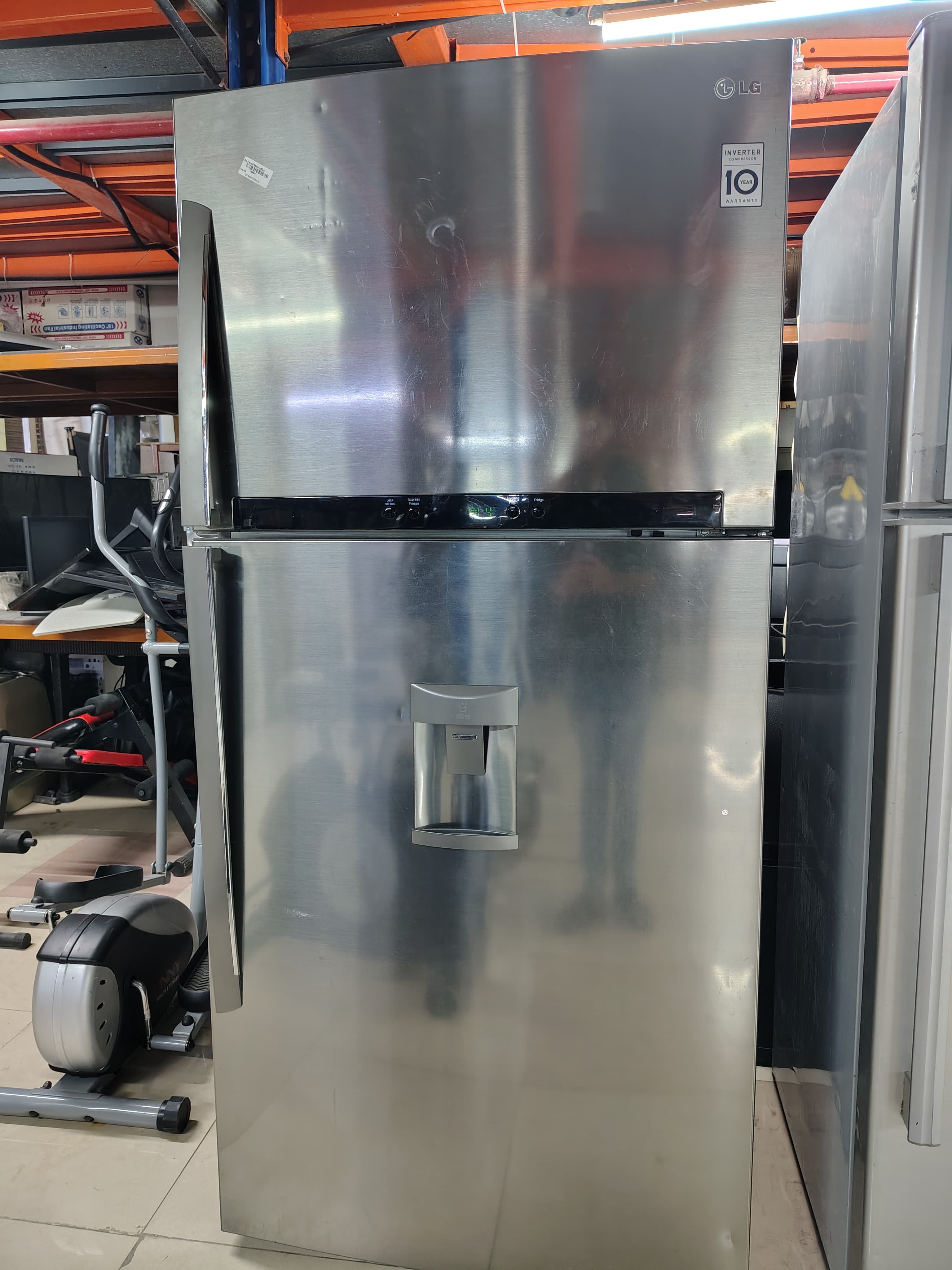 LG Stainless Steel Refrigerator with Water Dispenser