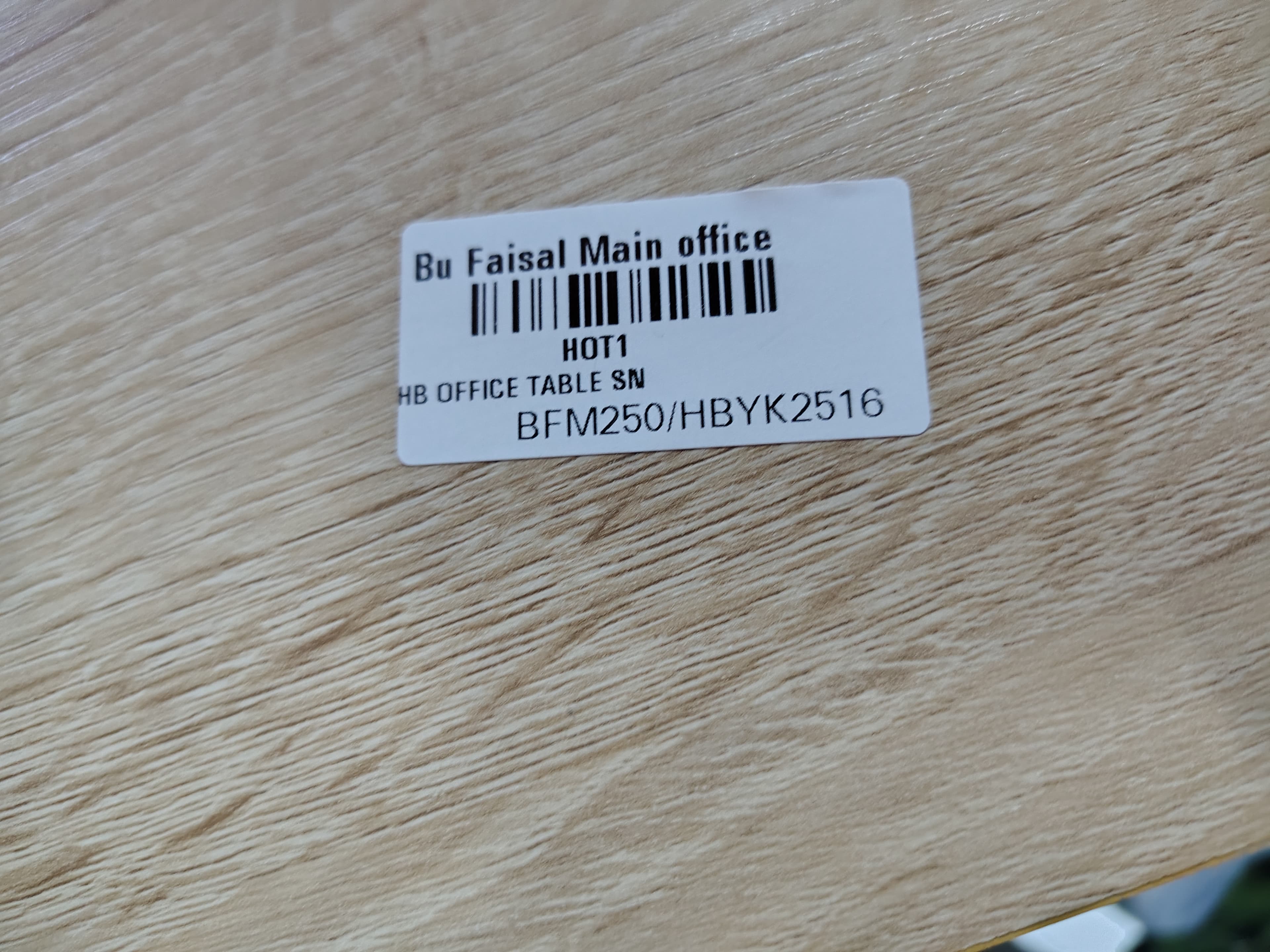 Light Wood Desk with Shelving 3