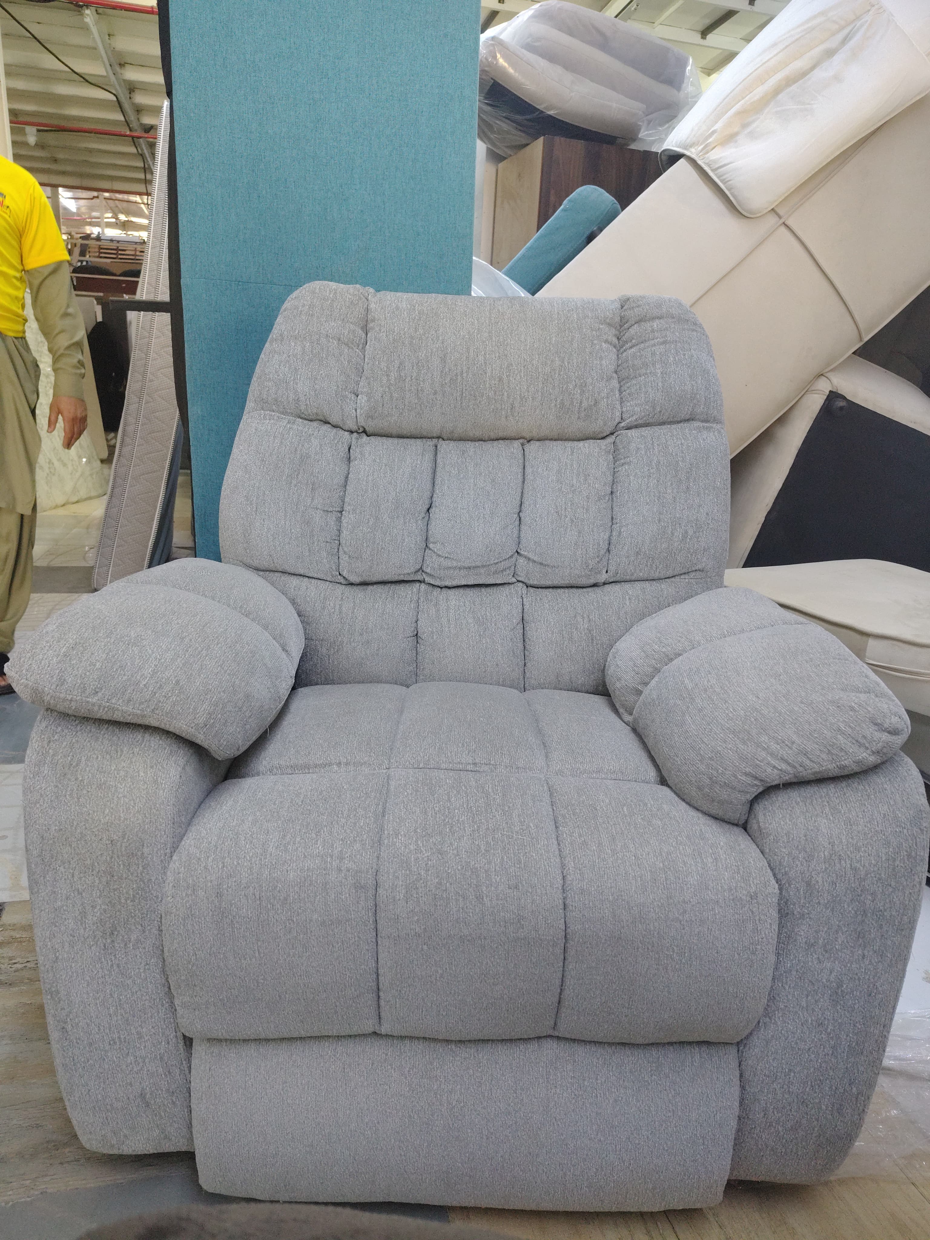 Gray Recliner Armchair
