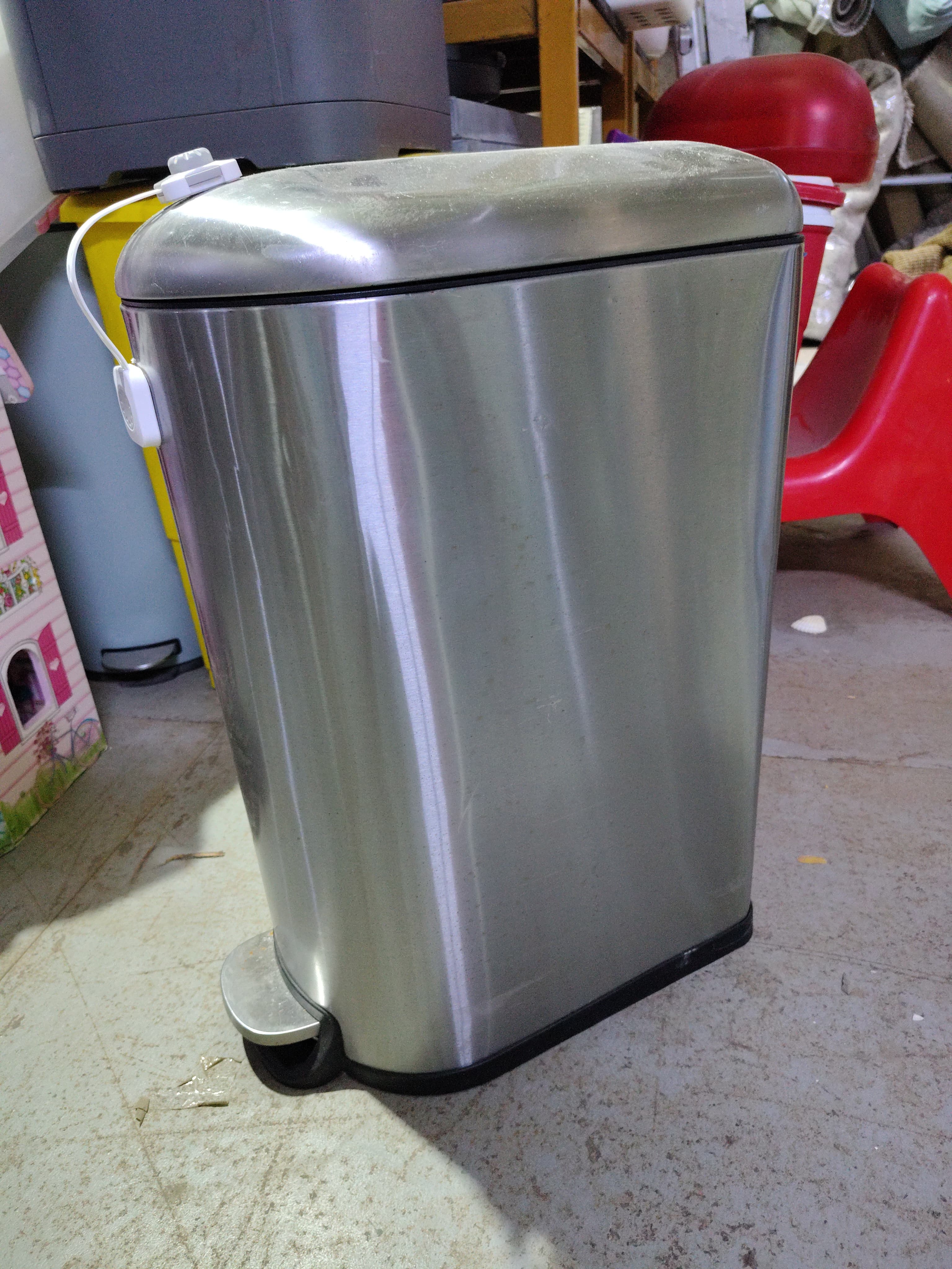 Brushed Stainless Steel Step Trash Can