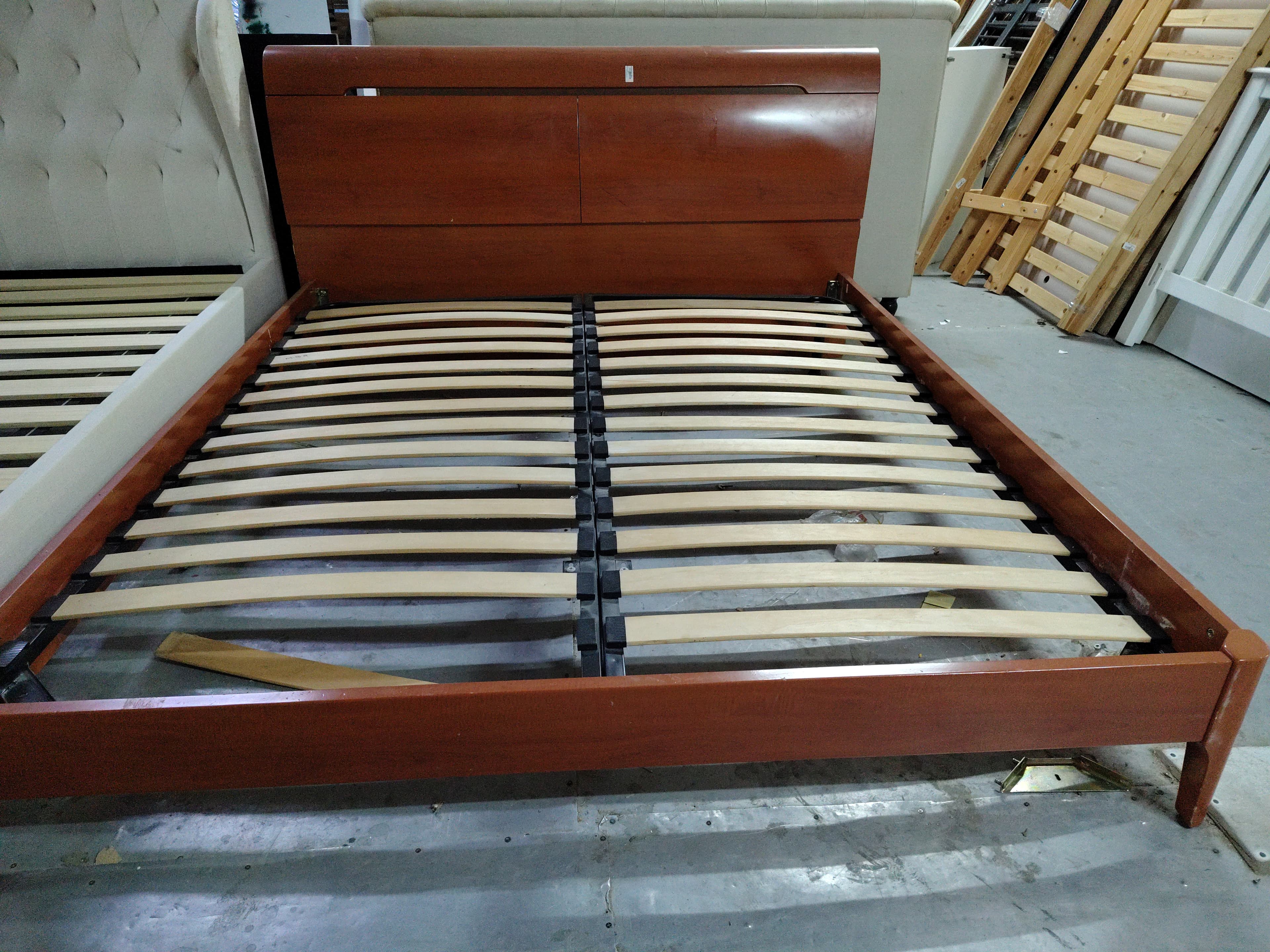 Wooden Platform Bed Frame with Headboard 2