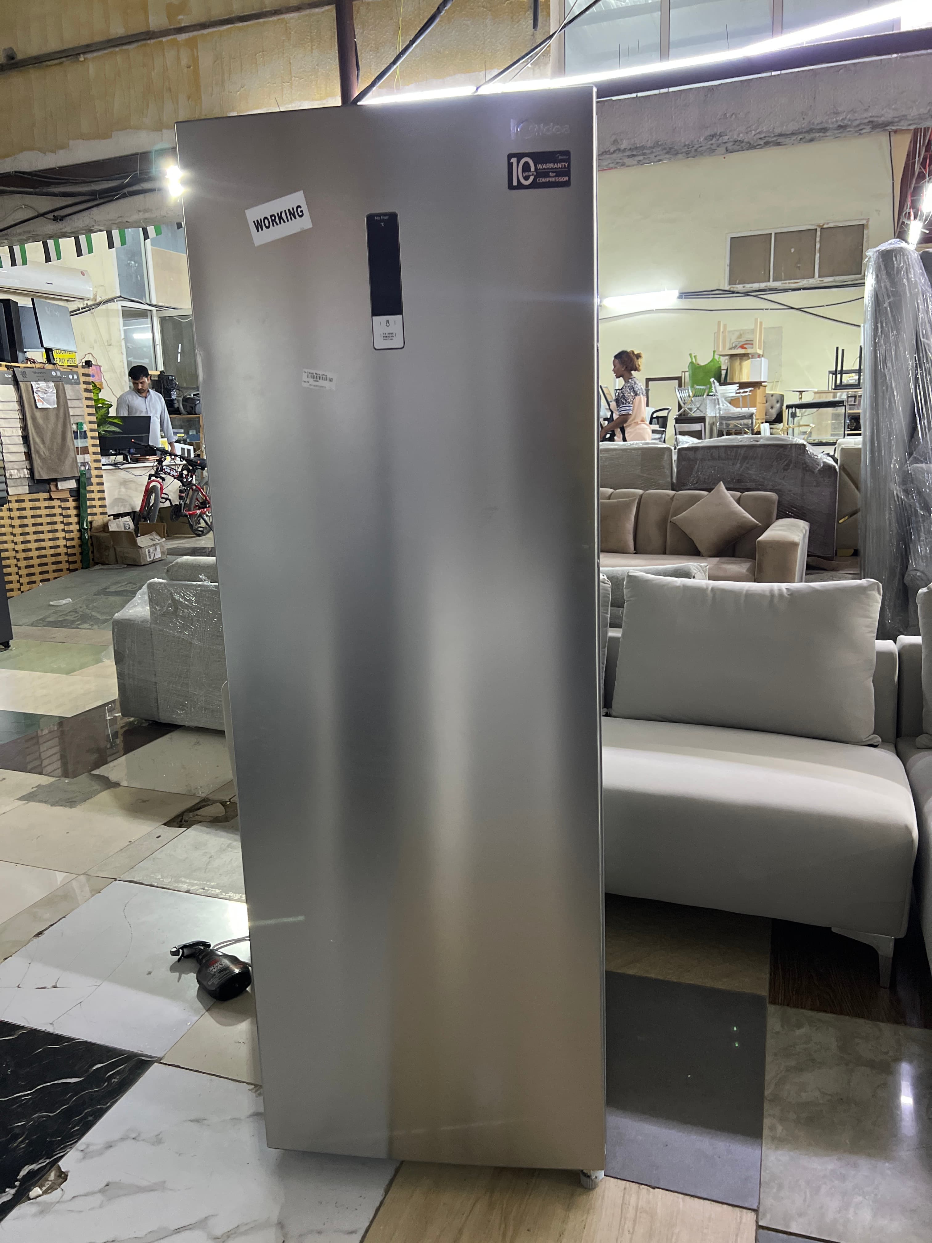Used Midea Upright Freezer 260L