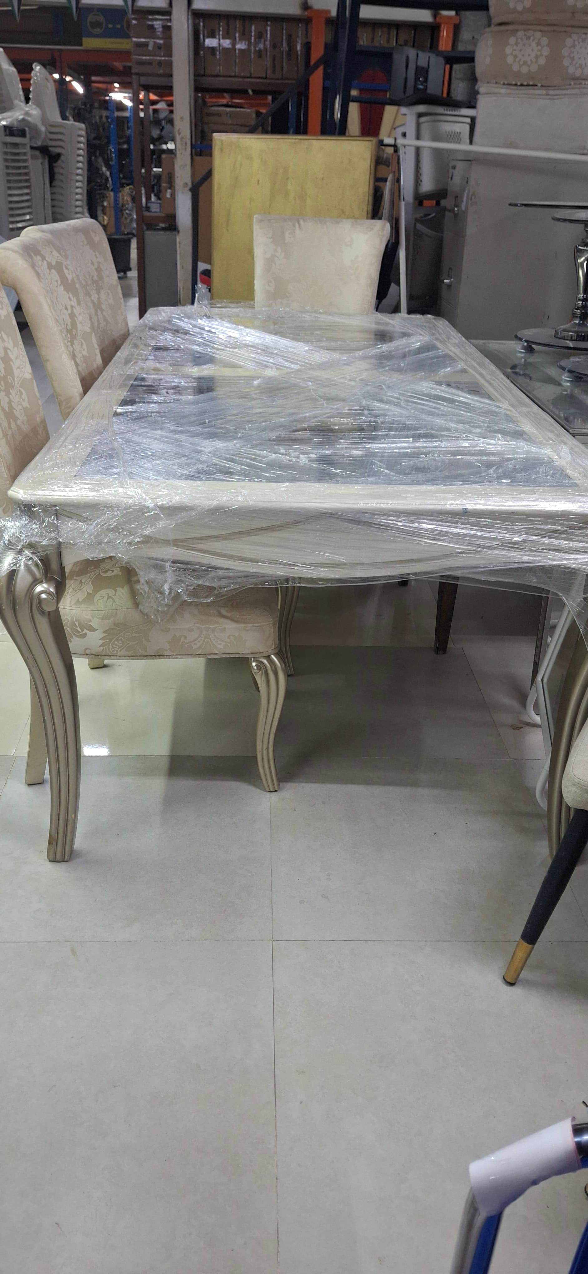 Used Dining Table Set with 4 Chairs 2