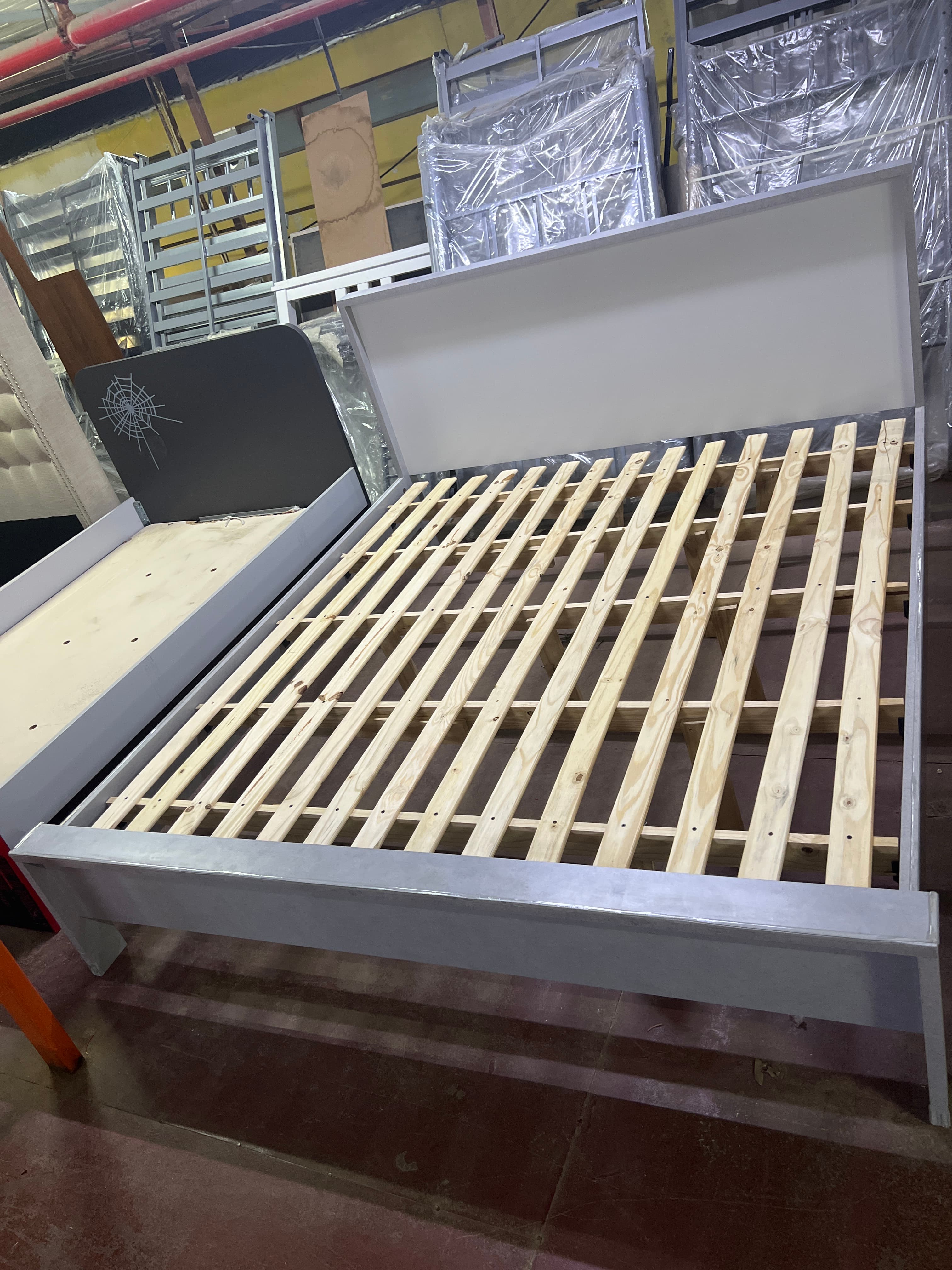 Used Home Box Queen Bed Frame White