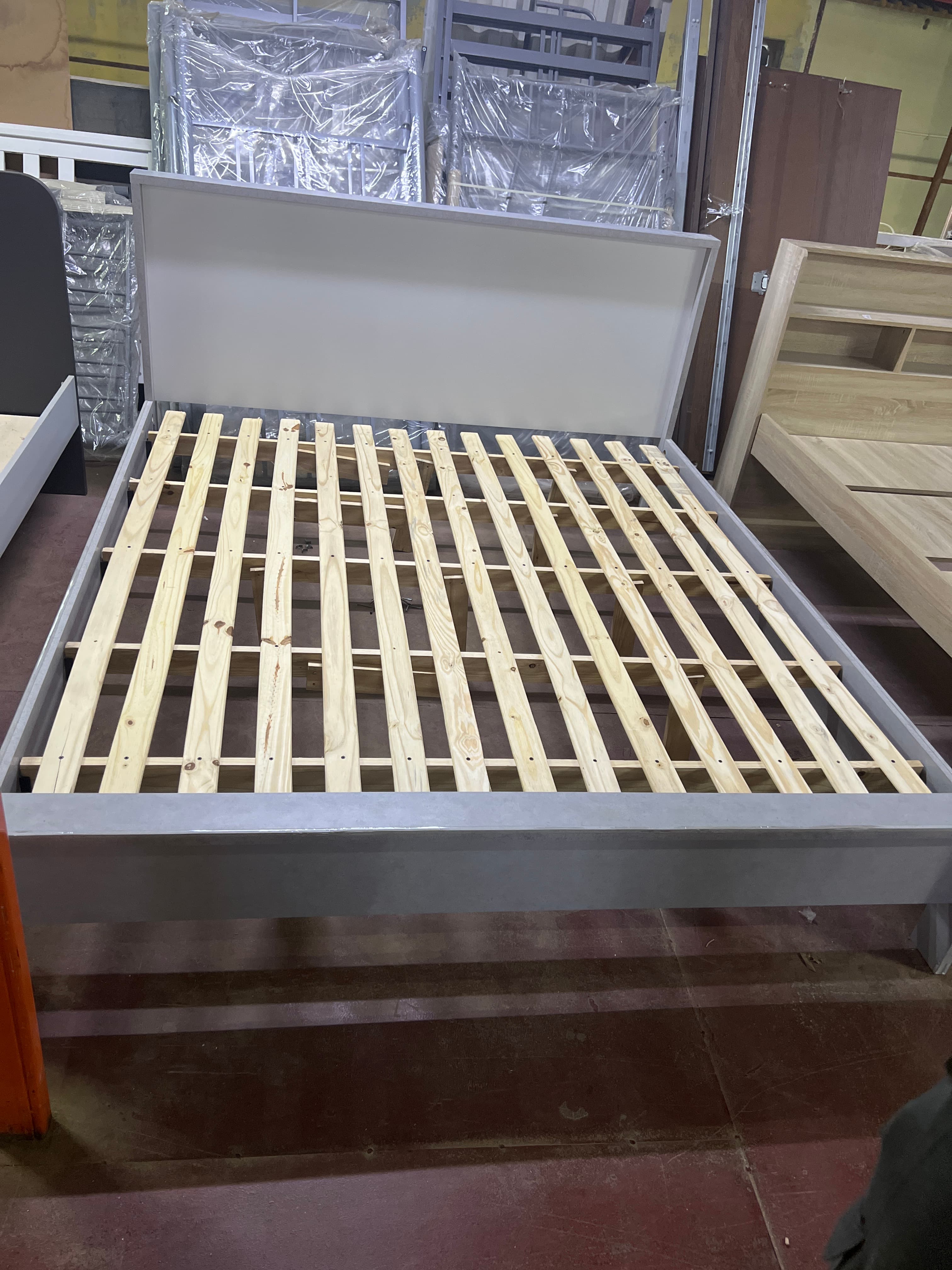 Used Home Box Queen Bed Frame White 2