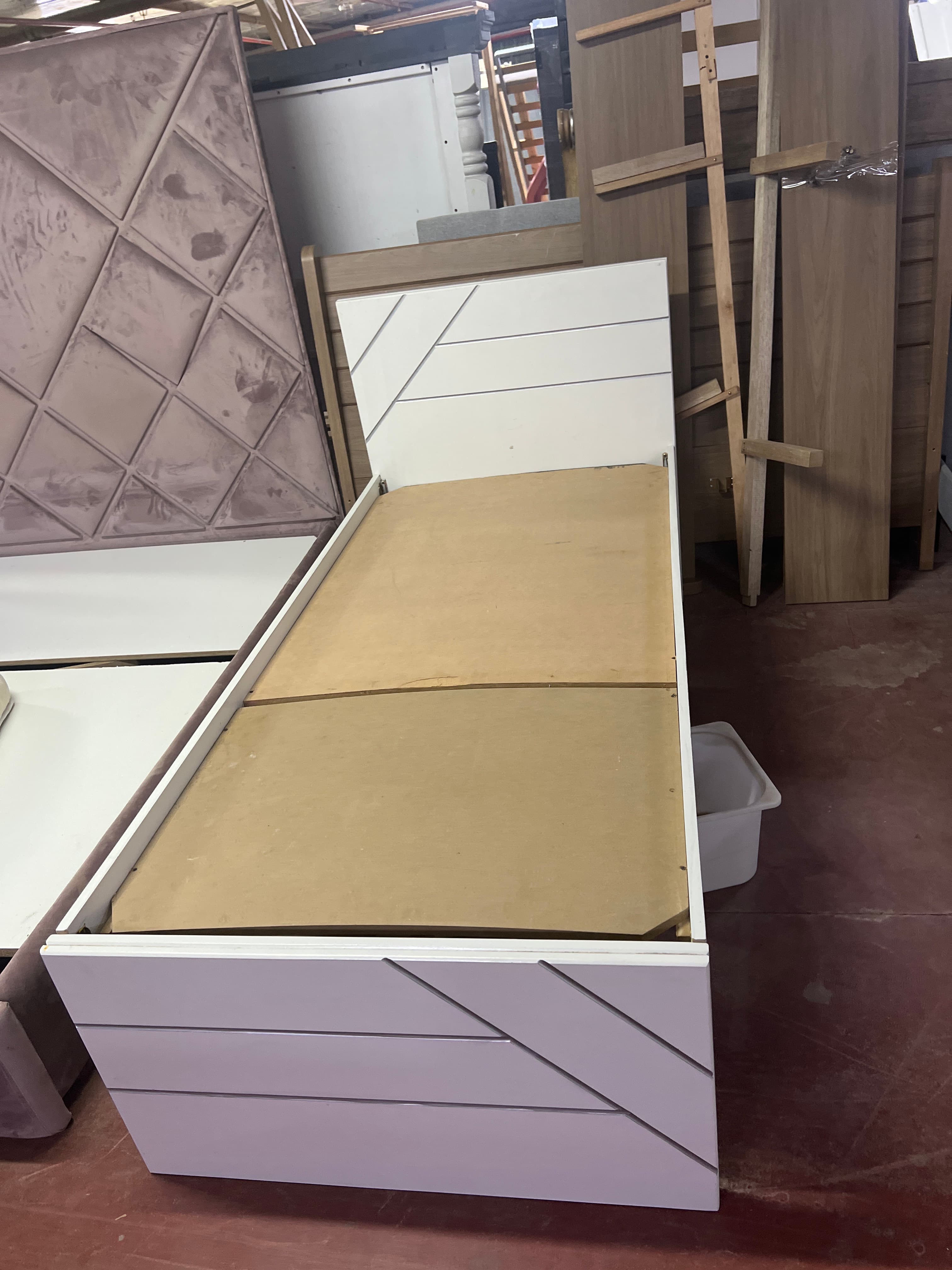 Used Home rs Single Bed Frame White