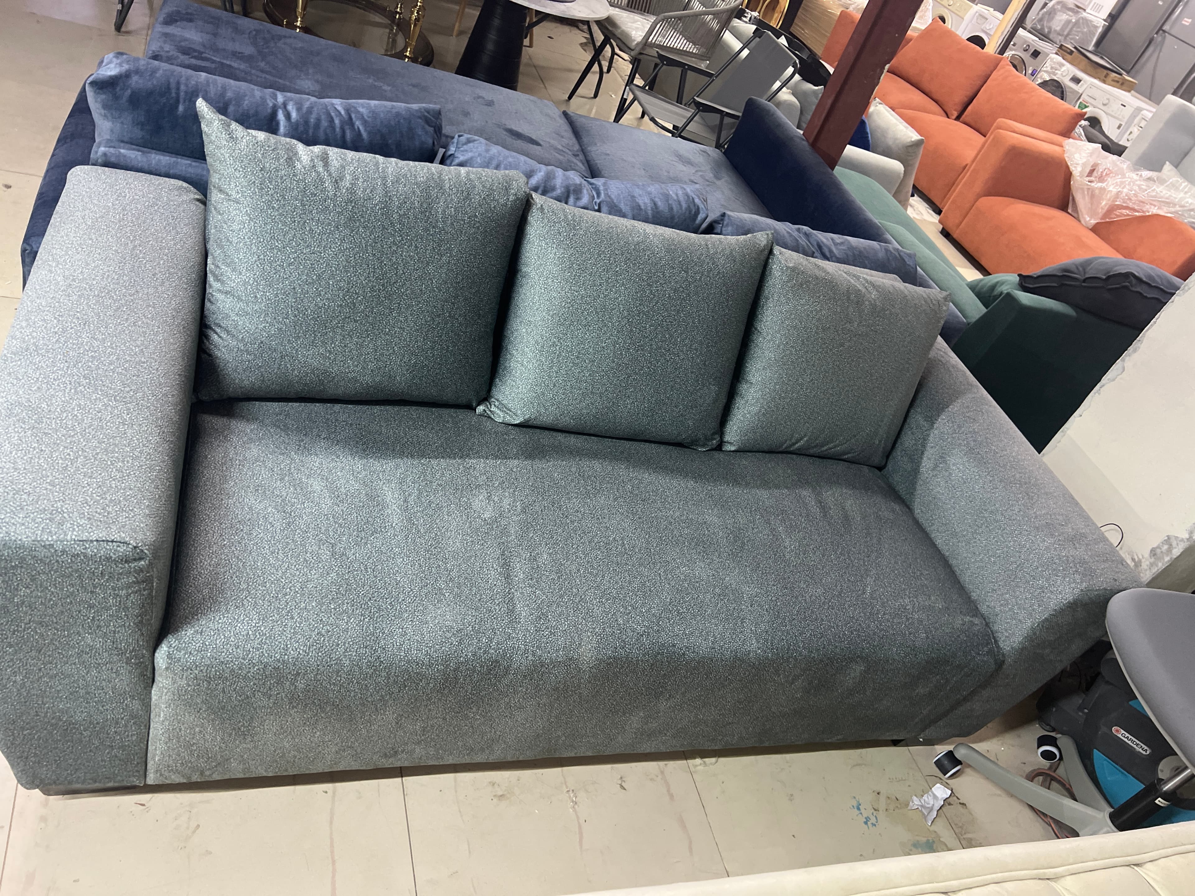 New Grey Fabric Sofa 3-Seater