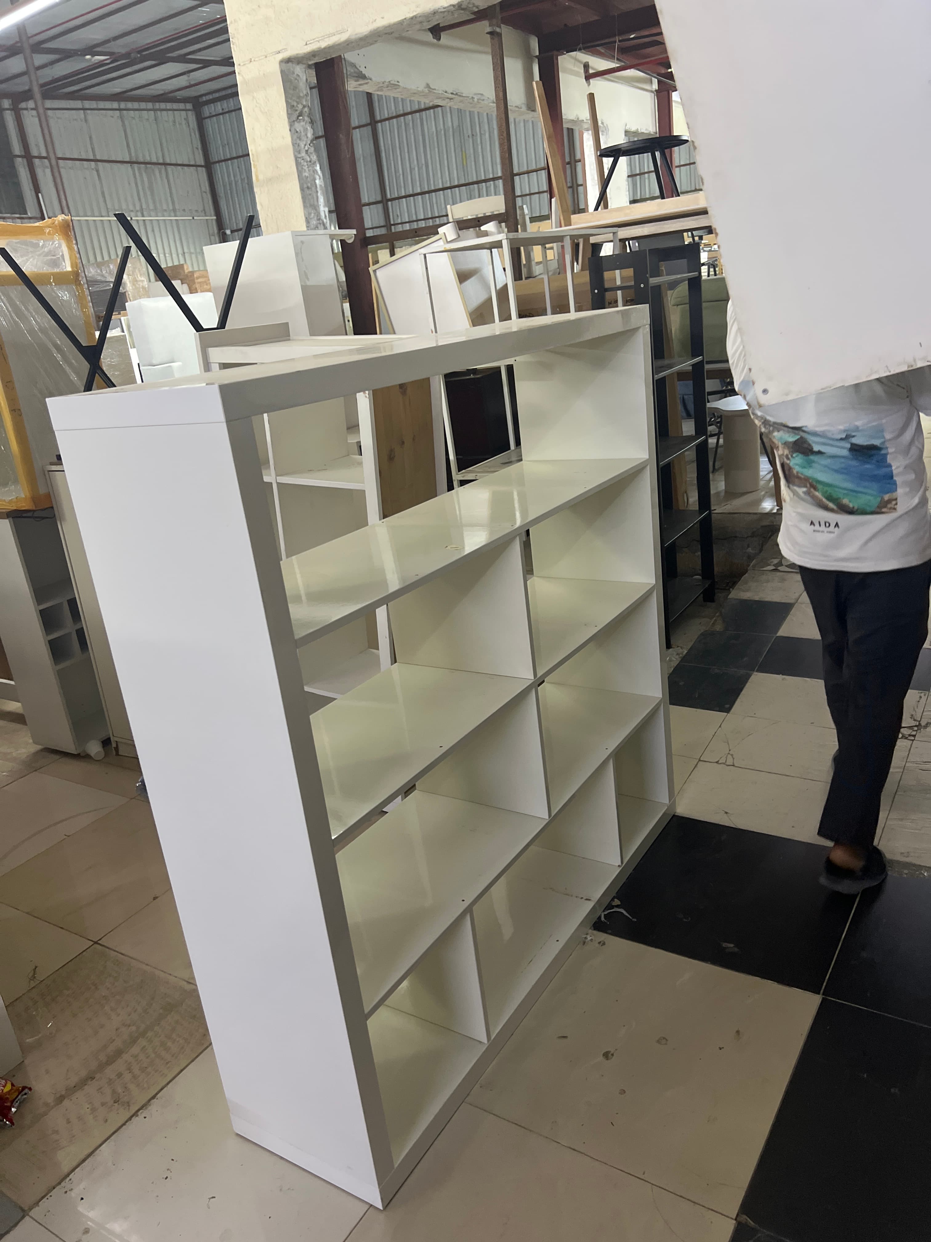 Used IKEA Shelving Unit White 5-Shelf 2