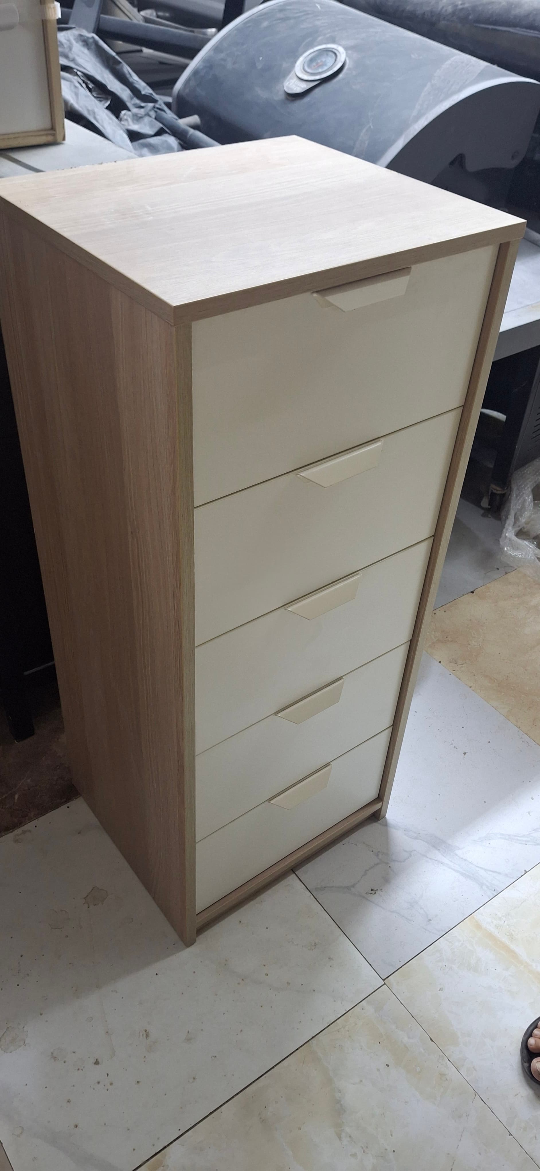 Used Chest of Drawers 5-Drawer White Oak
