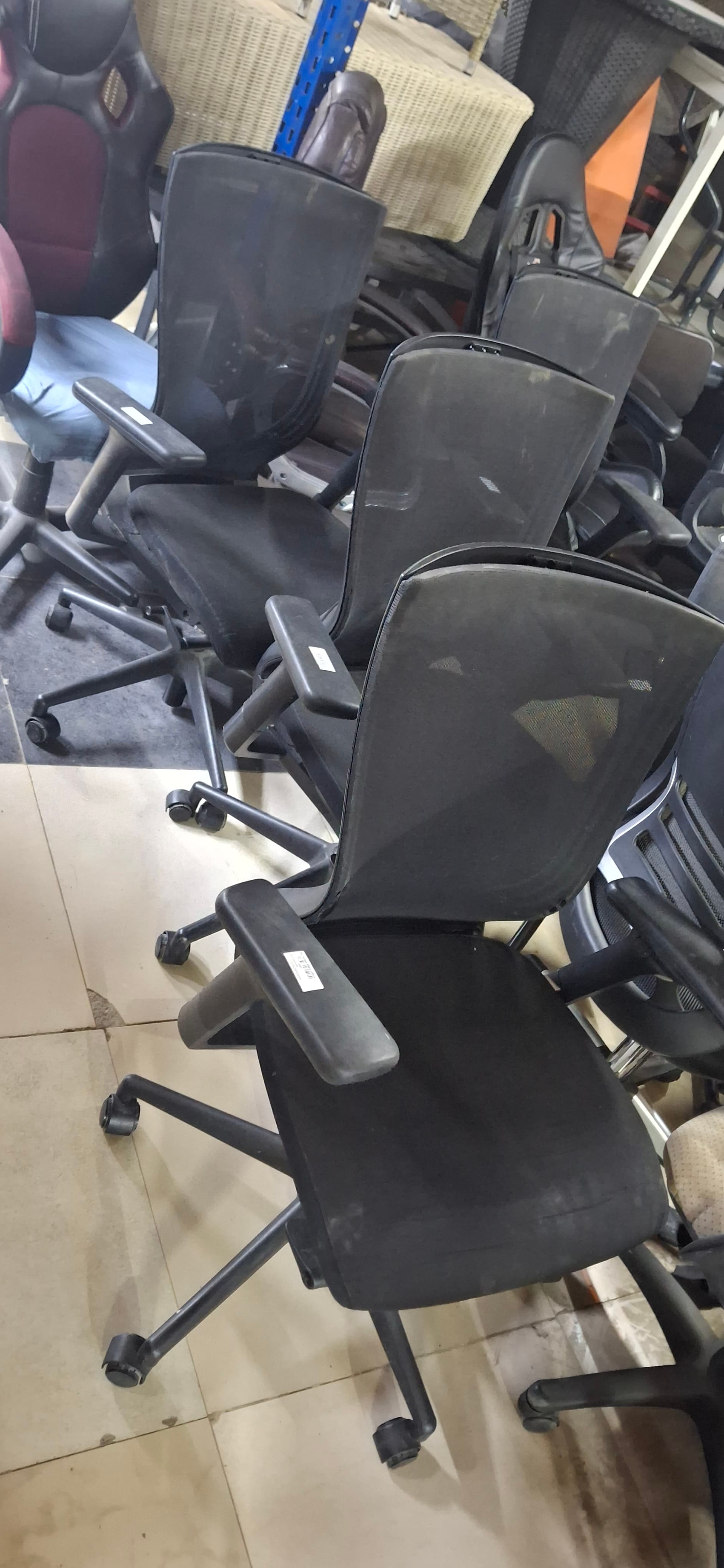 Used Office Chair Black Mesh 3