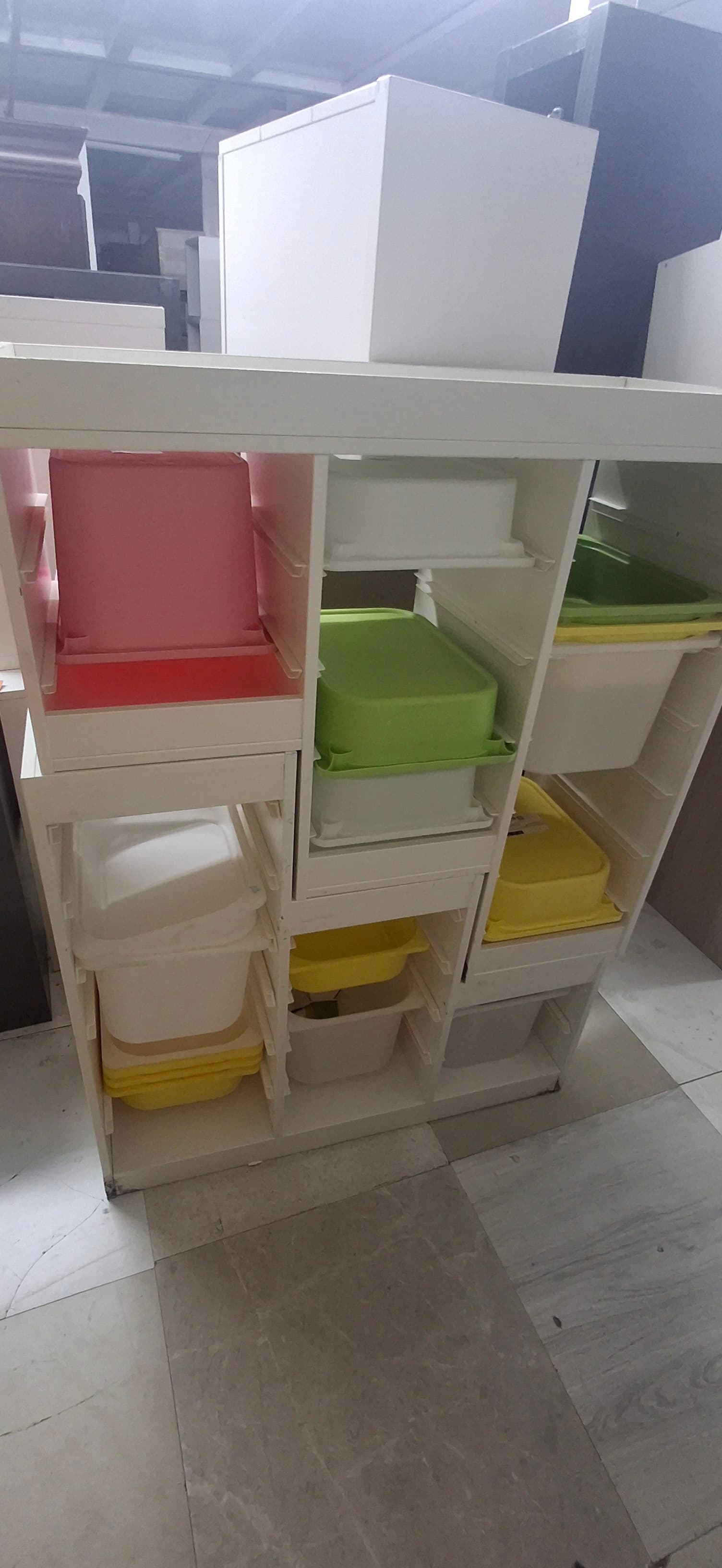Used Bufaisal Storage Shelf Unit White 2